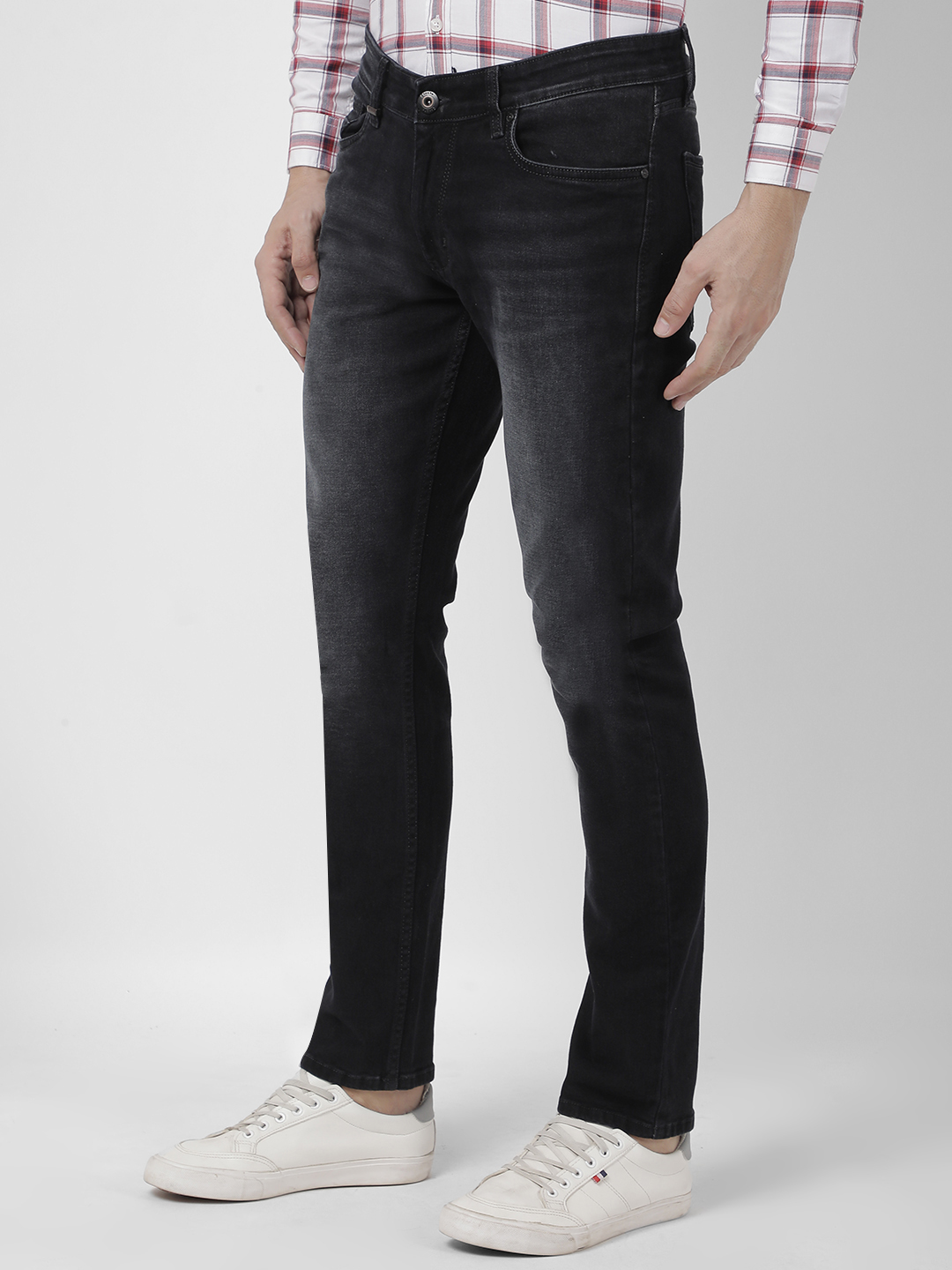 Numero Uno Men Faded Black Jeans